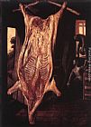 Pig Canvas Paintings - Slaughtered Pig